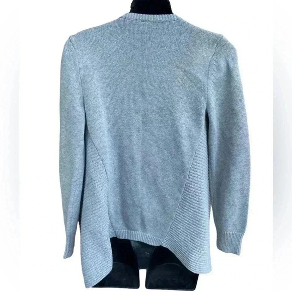 Gap body women’s gray open cardigan ribbed thick sweater sz XS long sleeve used - Picture 3 of 7